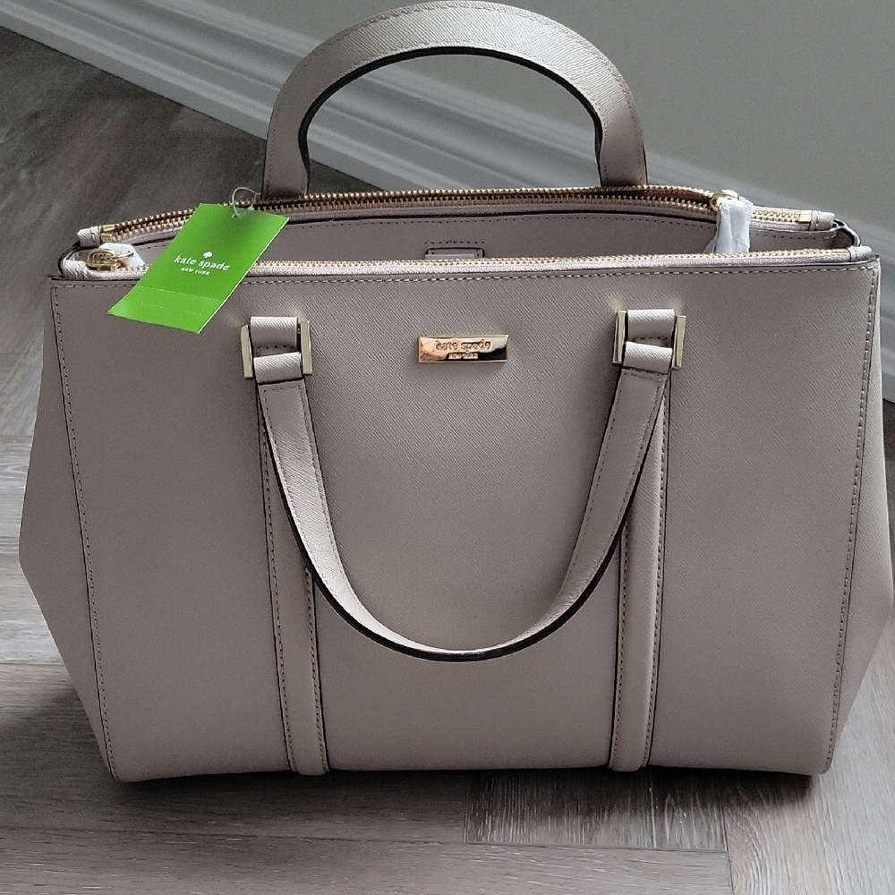 Kate Spade Loden Newbury Lane Satchel in Moussfrost (Taupe) NWT